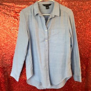 Woven button up